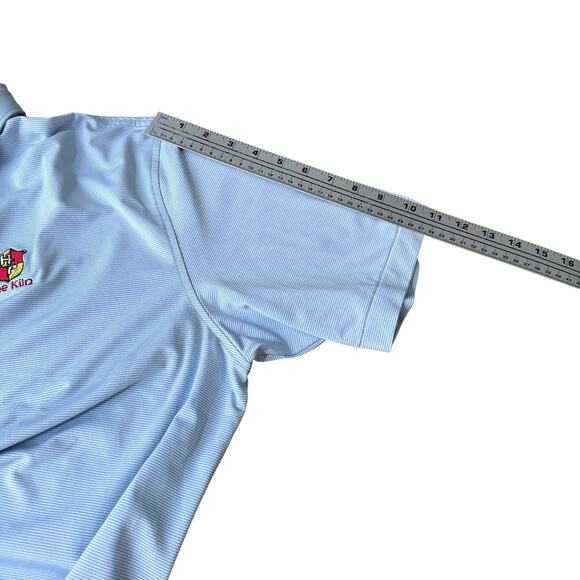 Peter Millar Summer Comfort Polo Shirt Men's Large Blue Harry Potter The Kiln - Picture 9 of 10